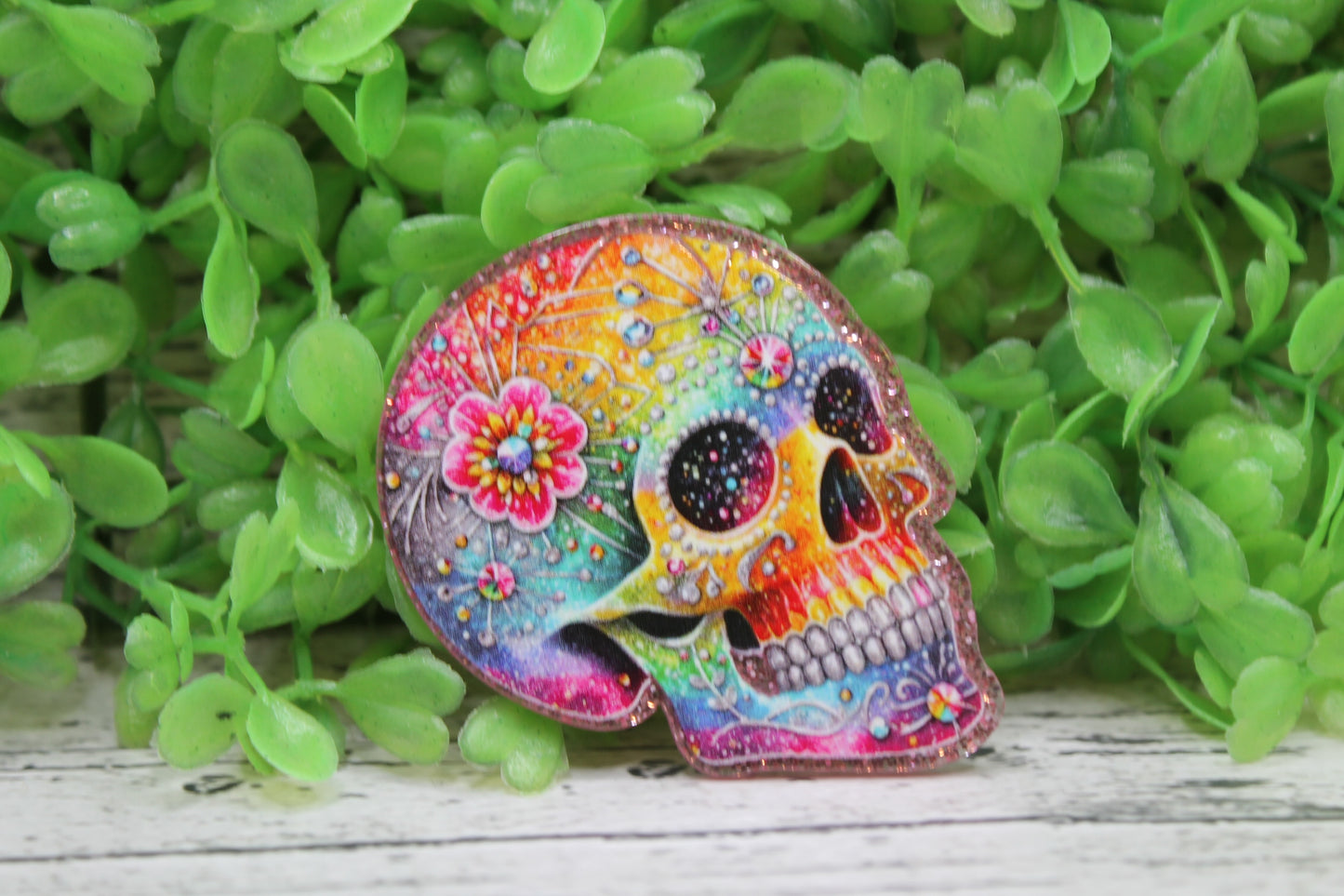 Colorful Skull Badge Reel
