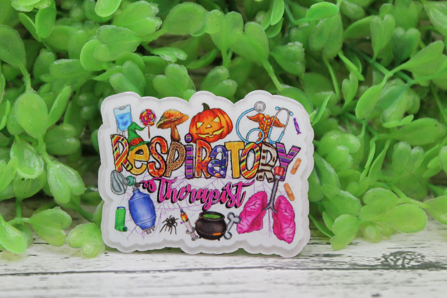 Respiratory Therapist Halloween Badge Reel