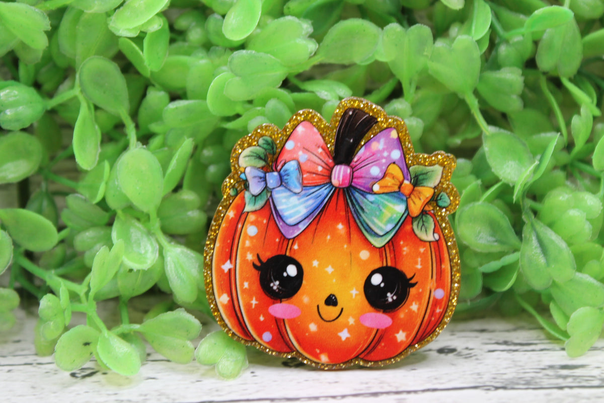 Smiling Pumpkin Badge Reel
