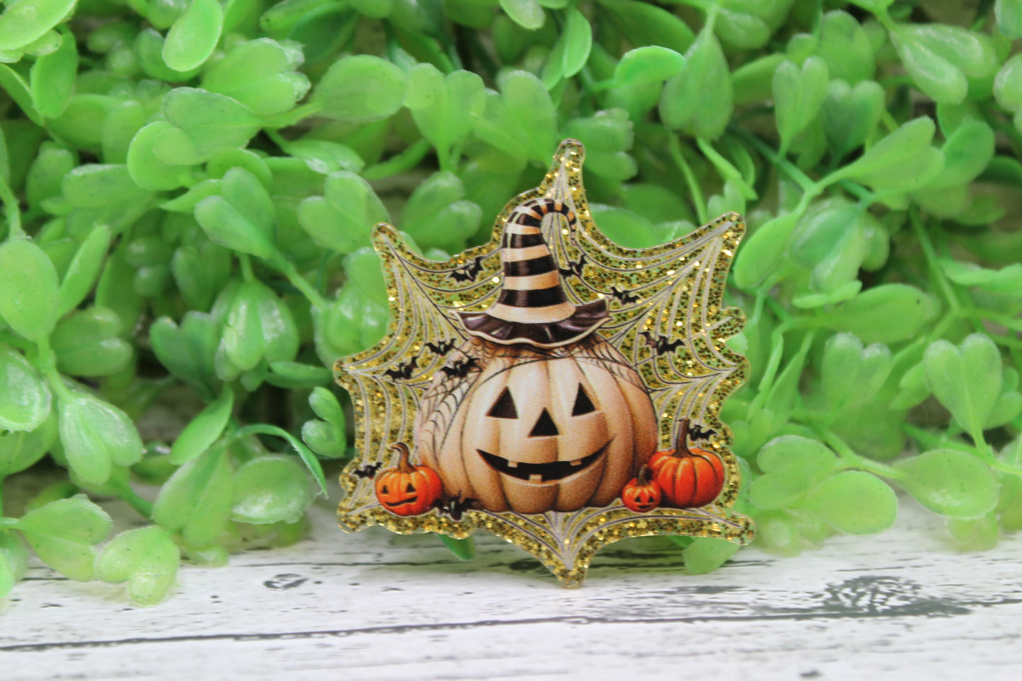 Golden Jack-O-Lantern Badge Reel