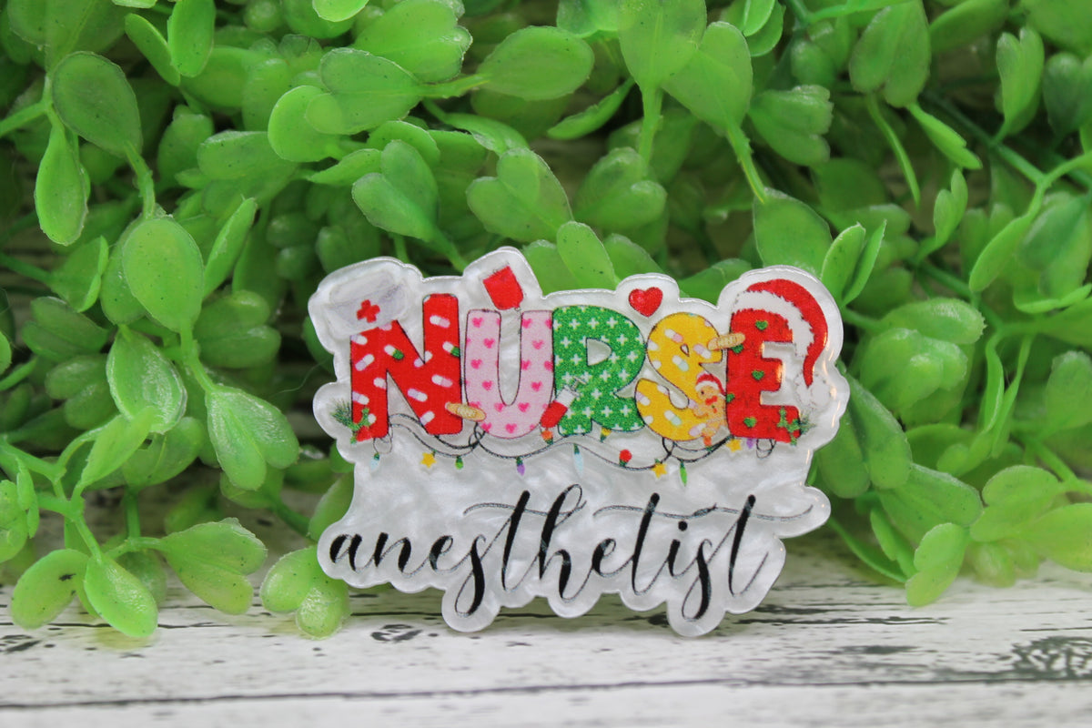 NURSE Anesthetist Christmas Badge Reel