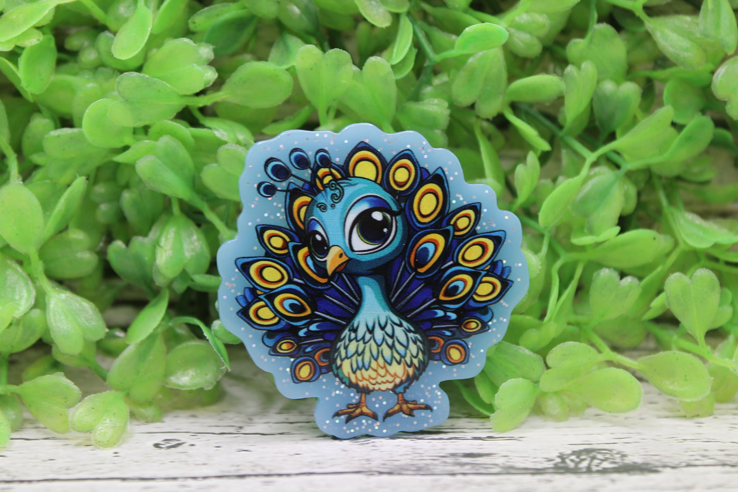 Peacock Badge Reel