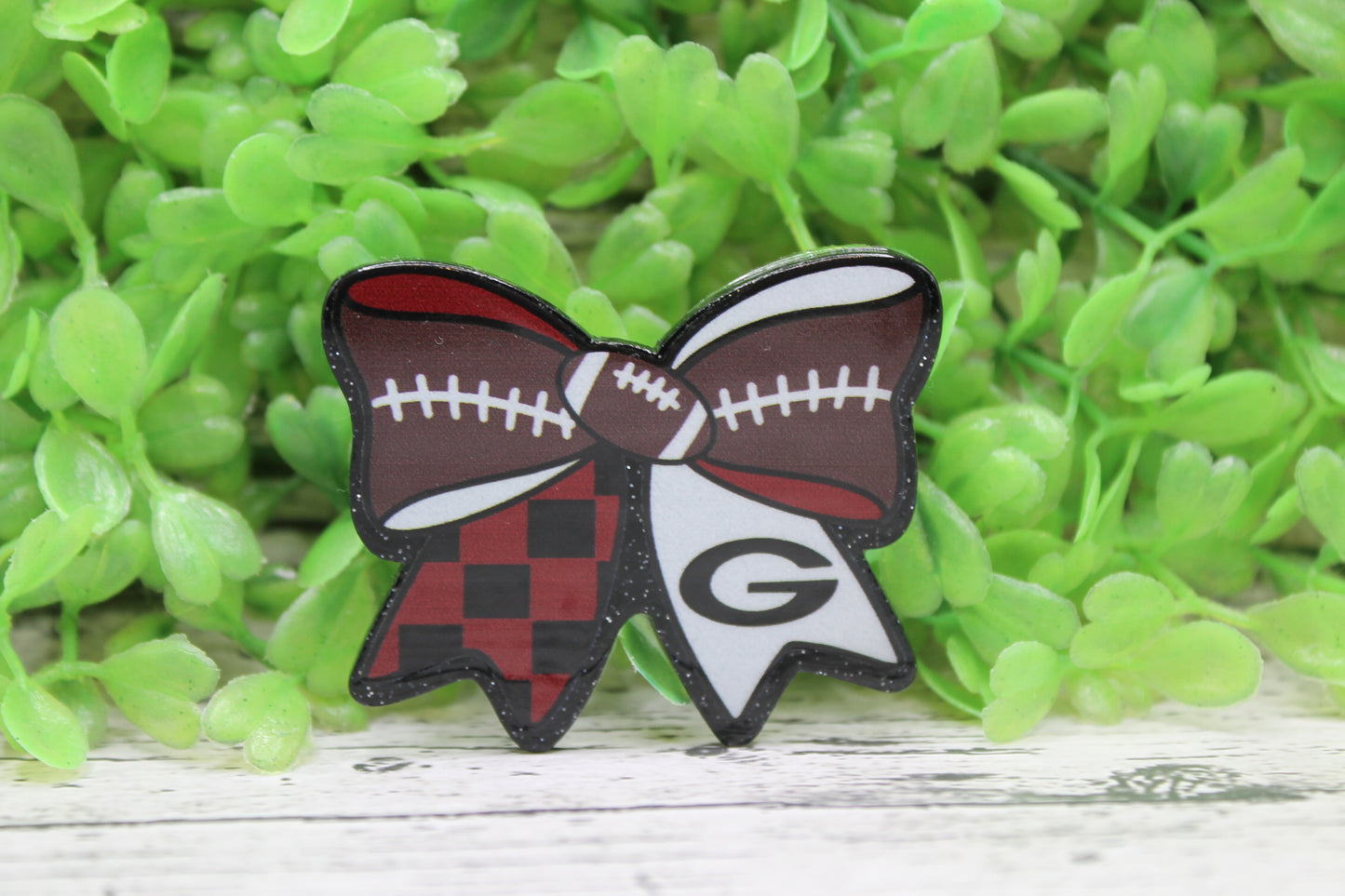 Georgia Bulldogs Football Bow Badge Reel