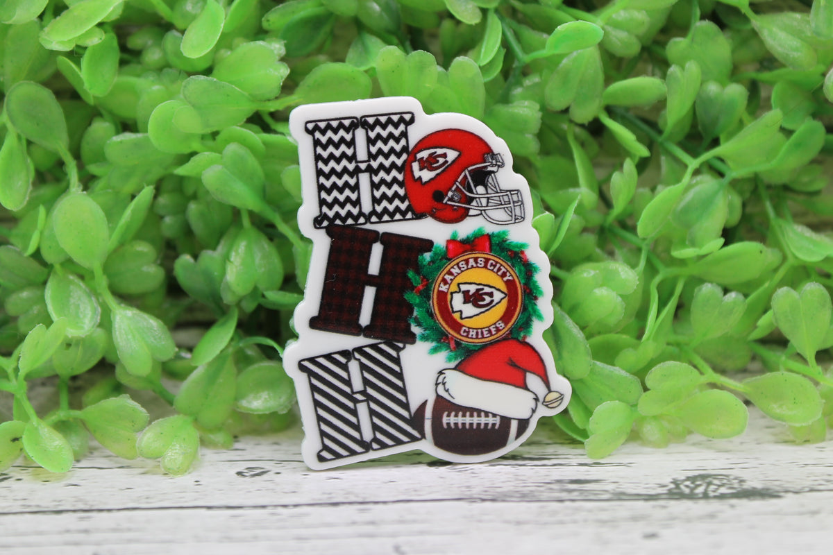 KC Chiefs Football HO HO HO Badge Reel