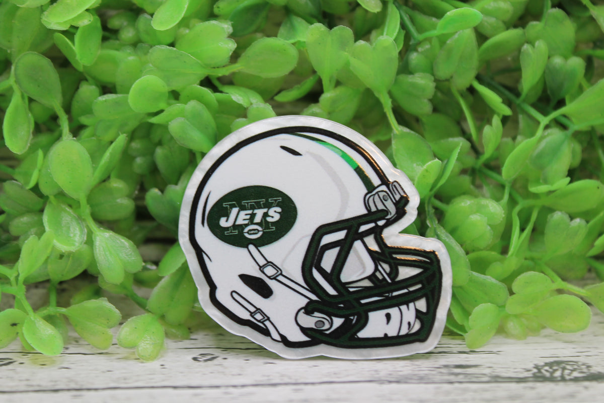 Jets Football Helmet Badge Reel