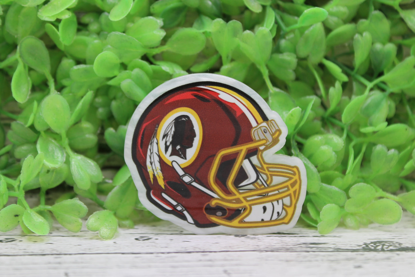 Commanders Football Helmet Badge Reel