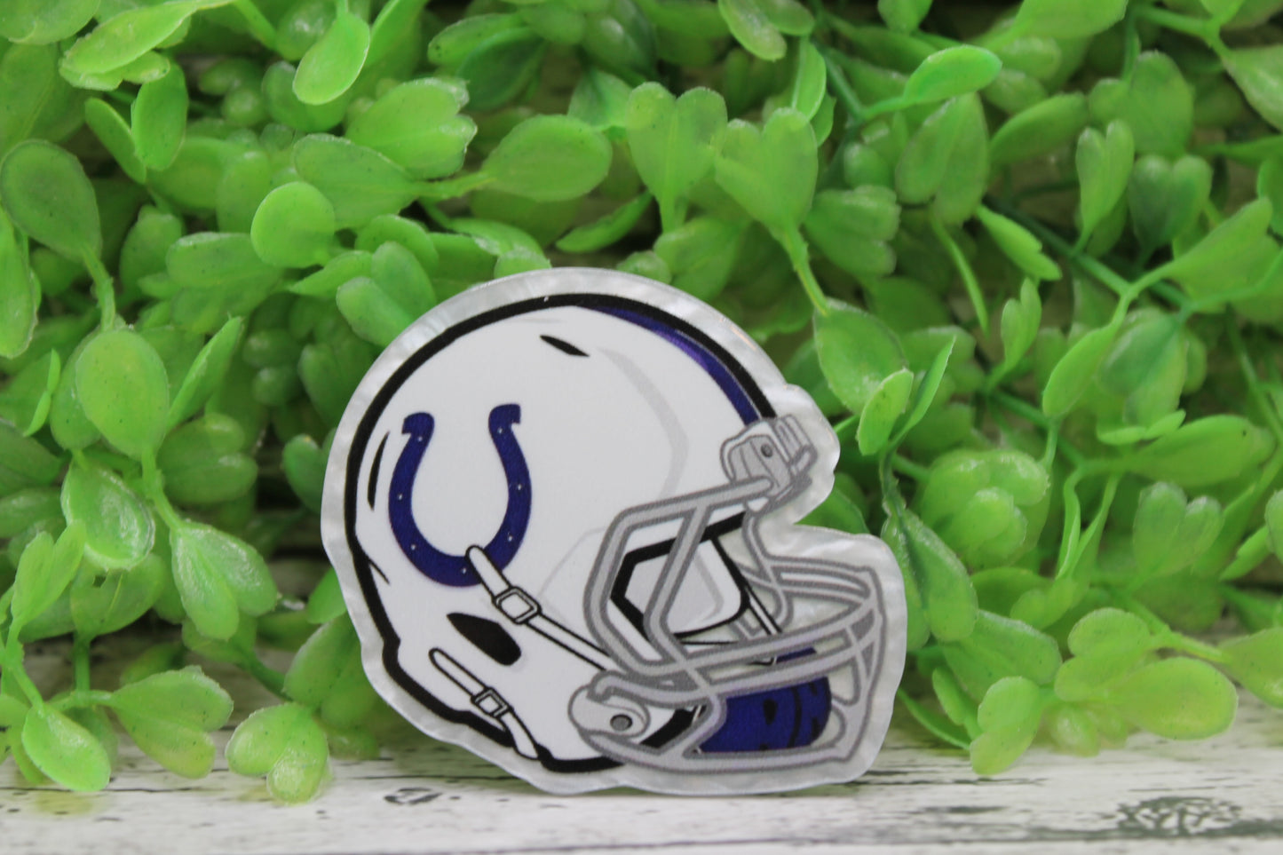 Colts Football Helmet Badge Reel