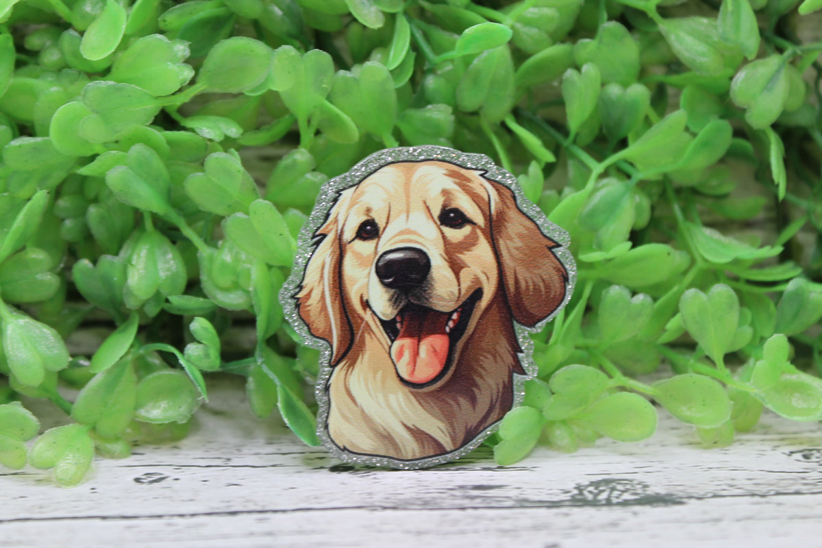 Golden Retriever Badge Reel