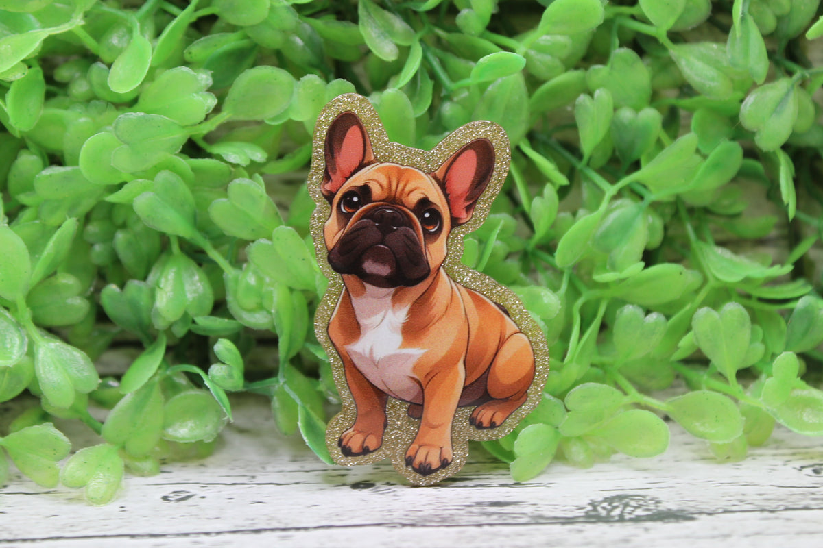 French Bulldog Badge Reel