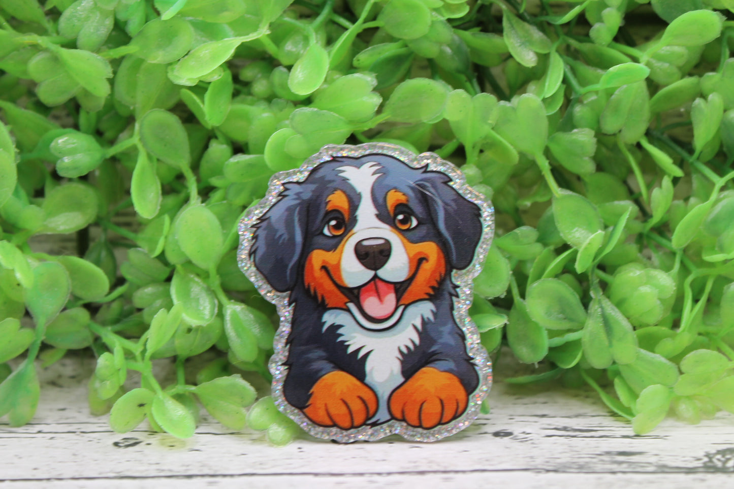 Bernese Mountain Dog Badge Reel