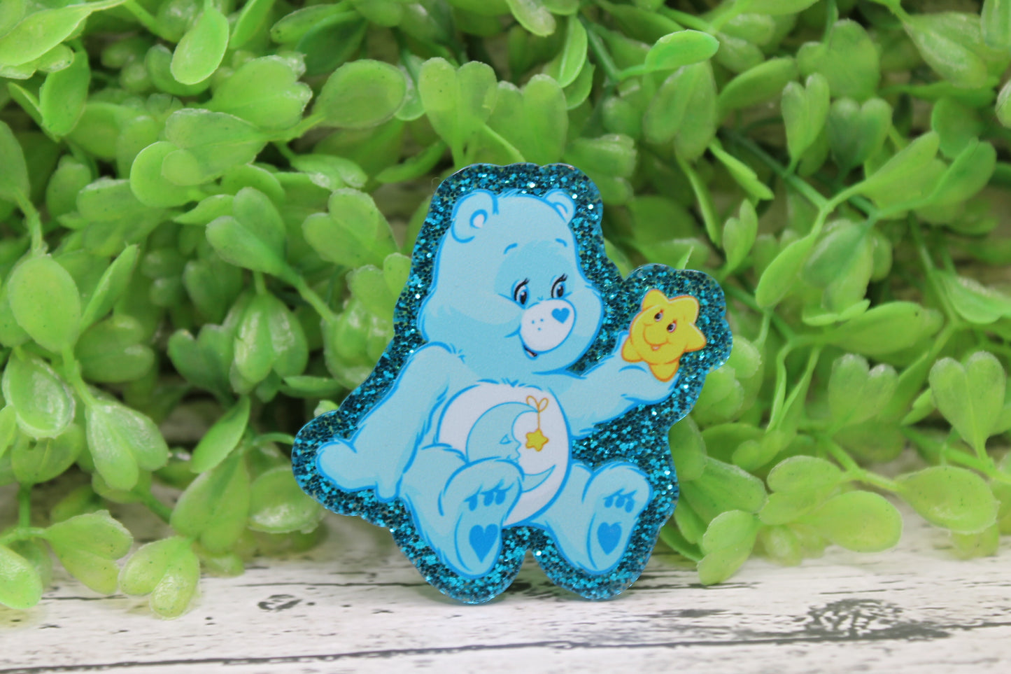 Blue Bear with Star Badge Reel
