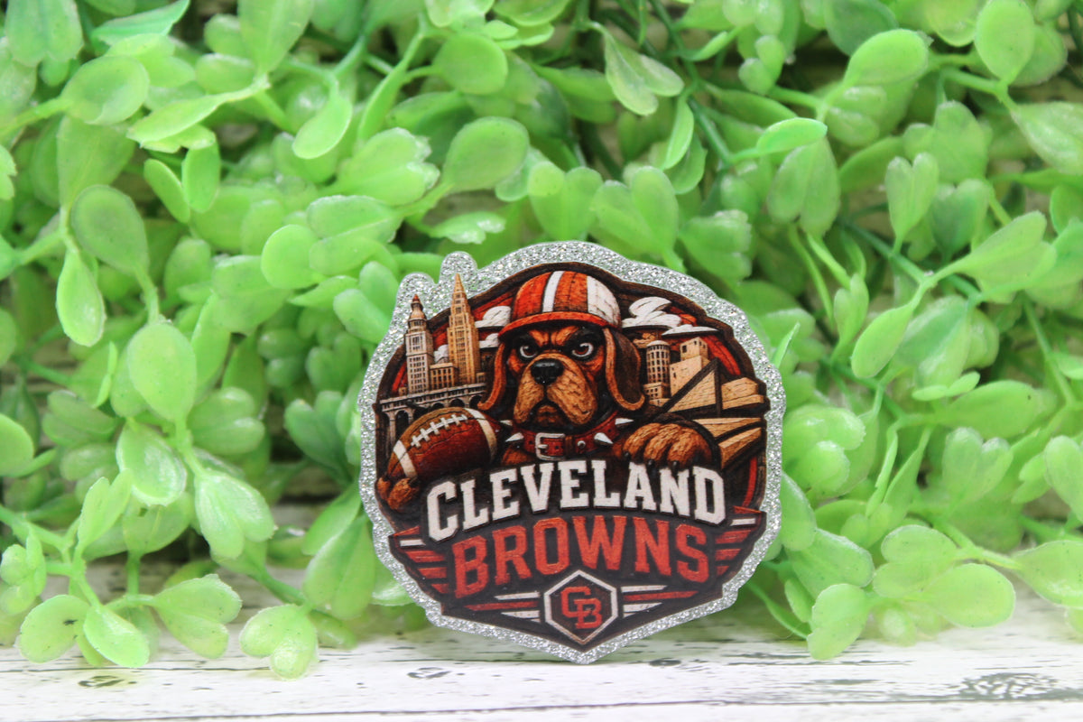 Cleveland Brown Football Retro Badge Reel