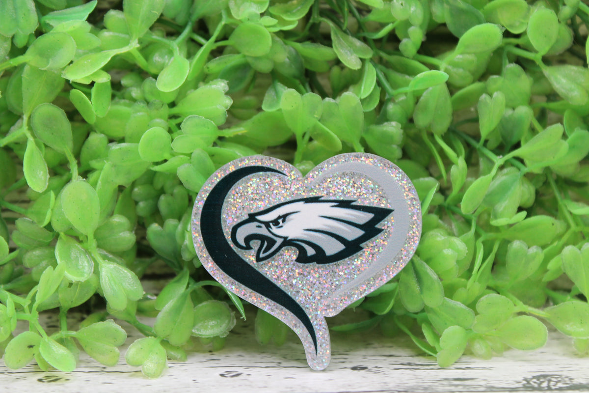 Eagles Football Heart Badge Reel