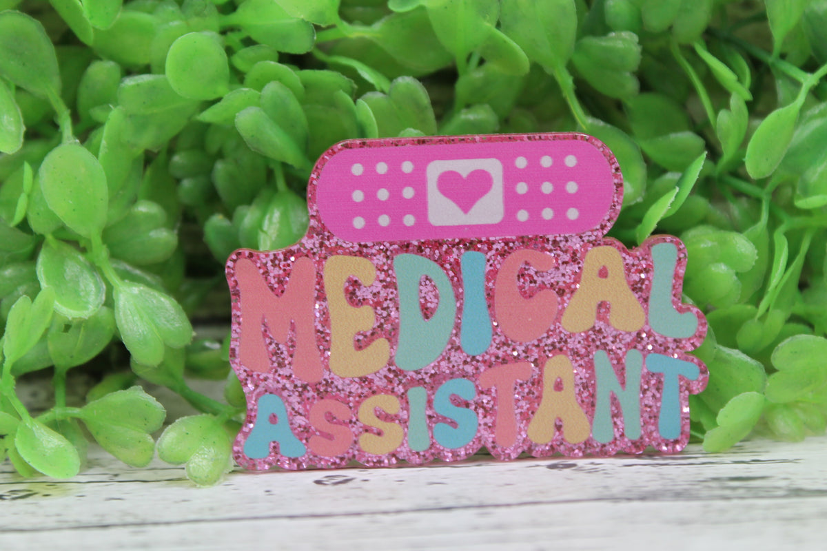 Medical Assistant Band-Aid Badge Reel