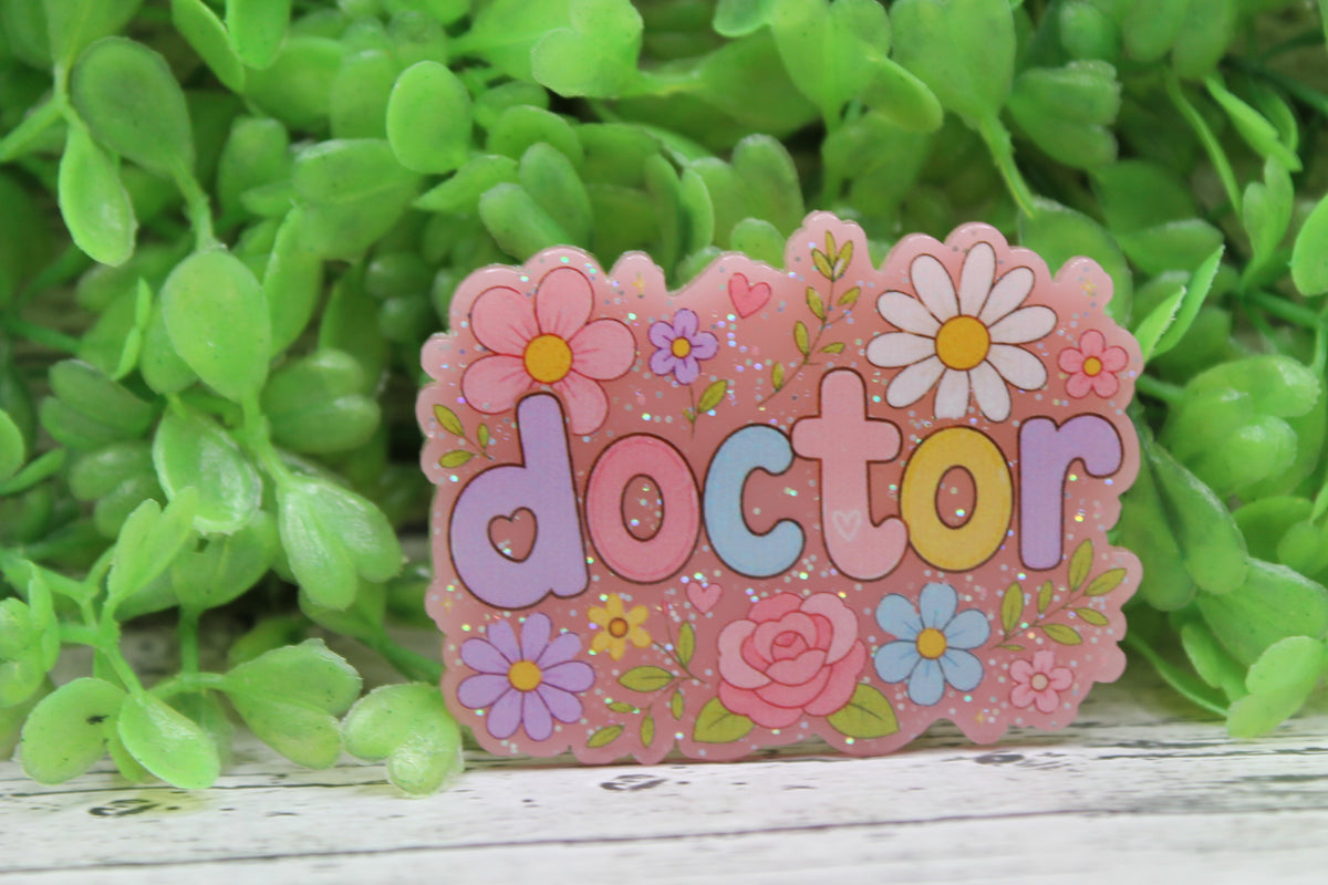 Doctor Floral Badge Reel