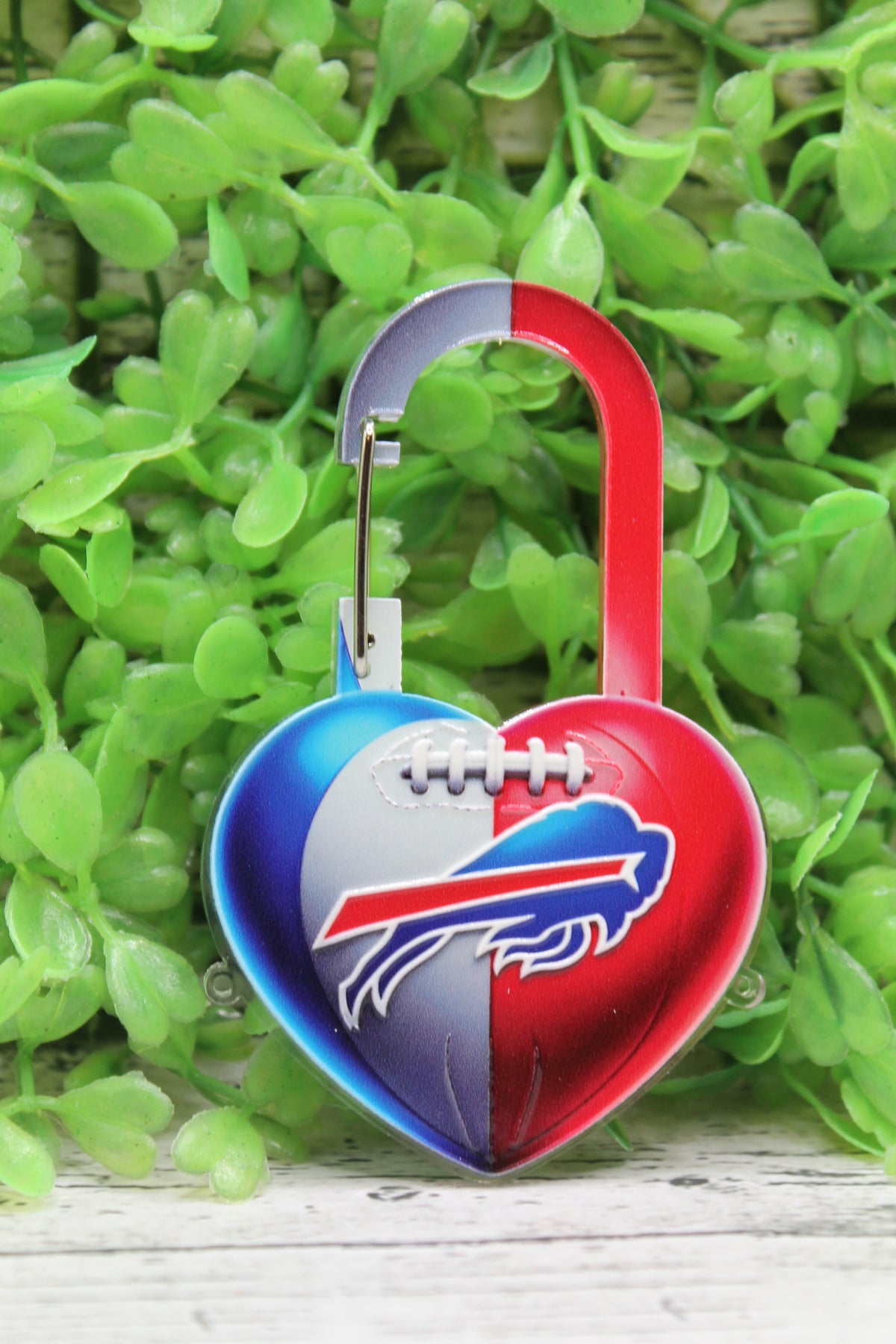 Bills Football Heart Acrylic Clip