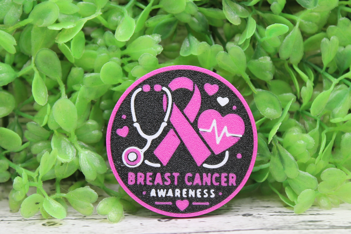 Breast Cancer Awareness Circle Badge Reel