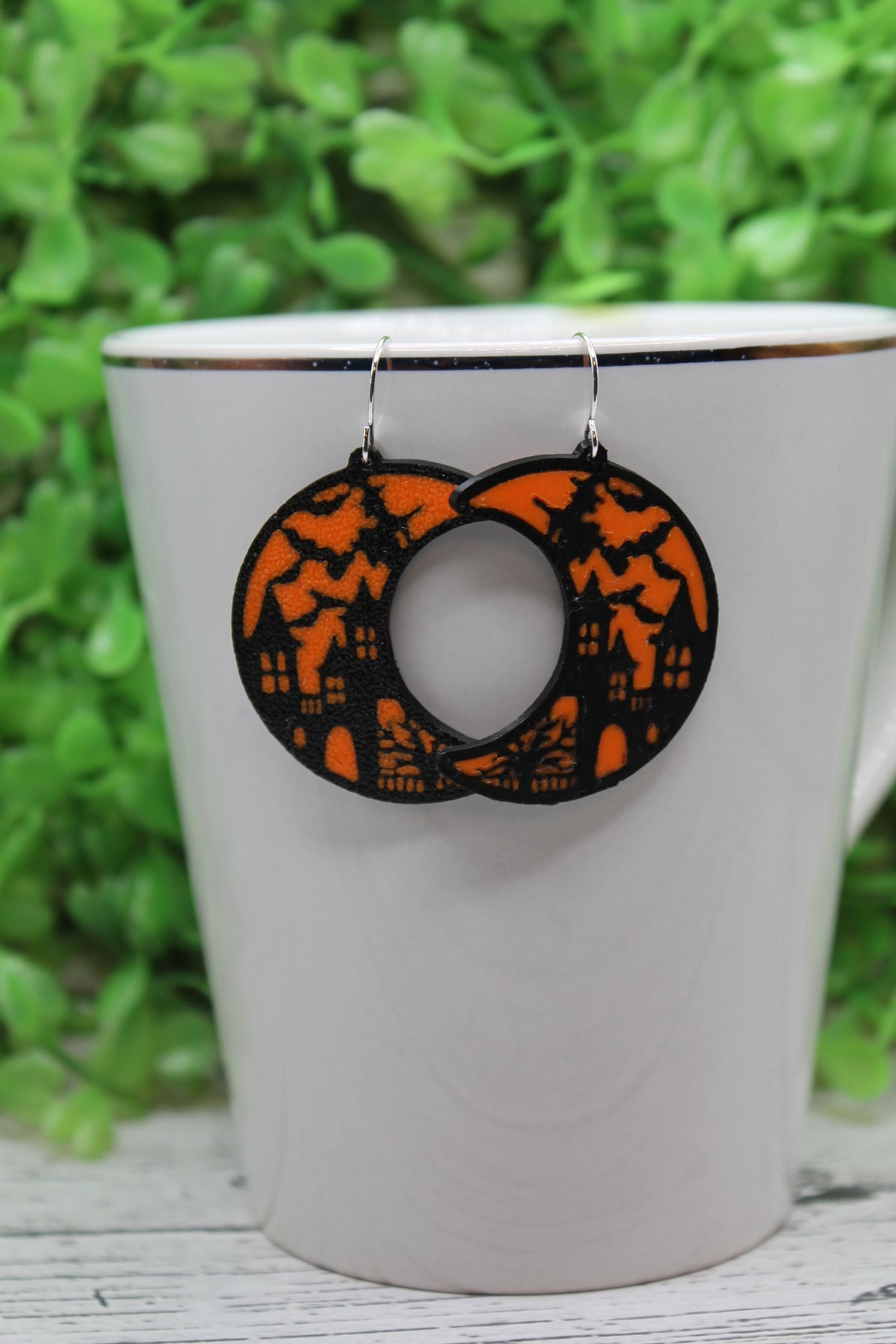 Halloween Moon Drop Earrings