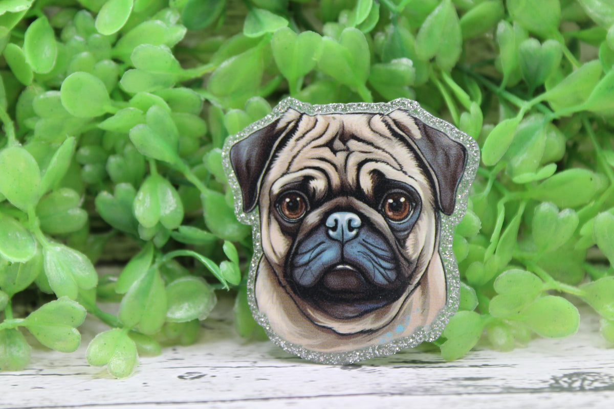 Pug Badge Reel