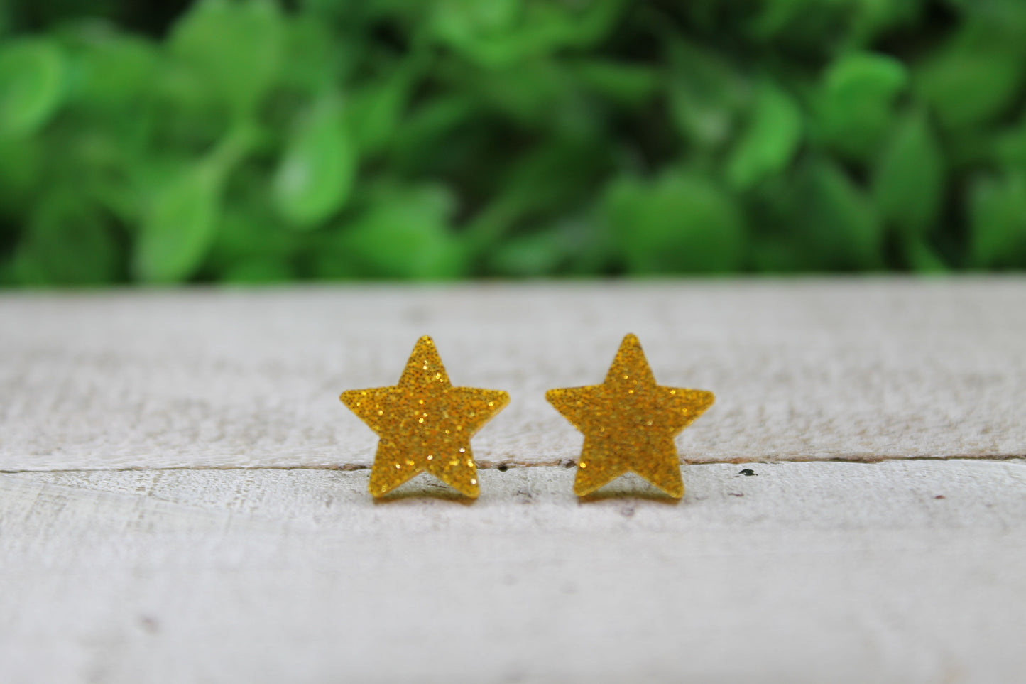 Gold Star Stud Earrings
