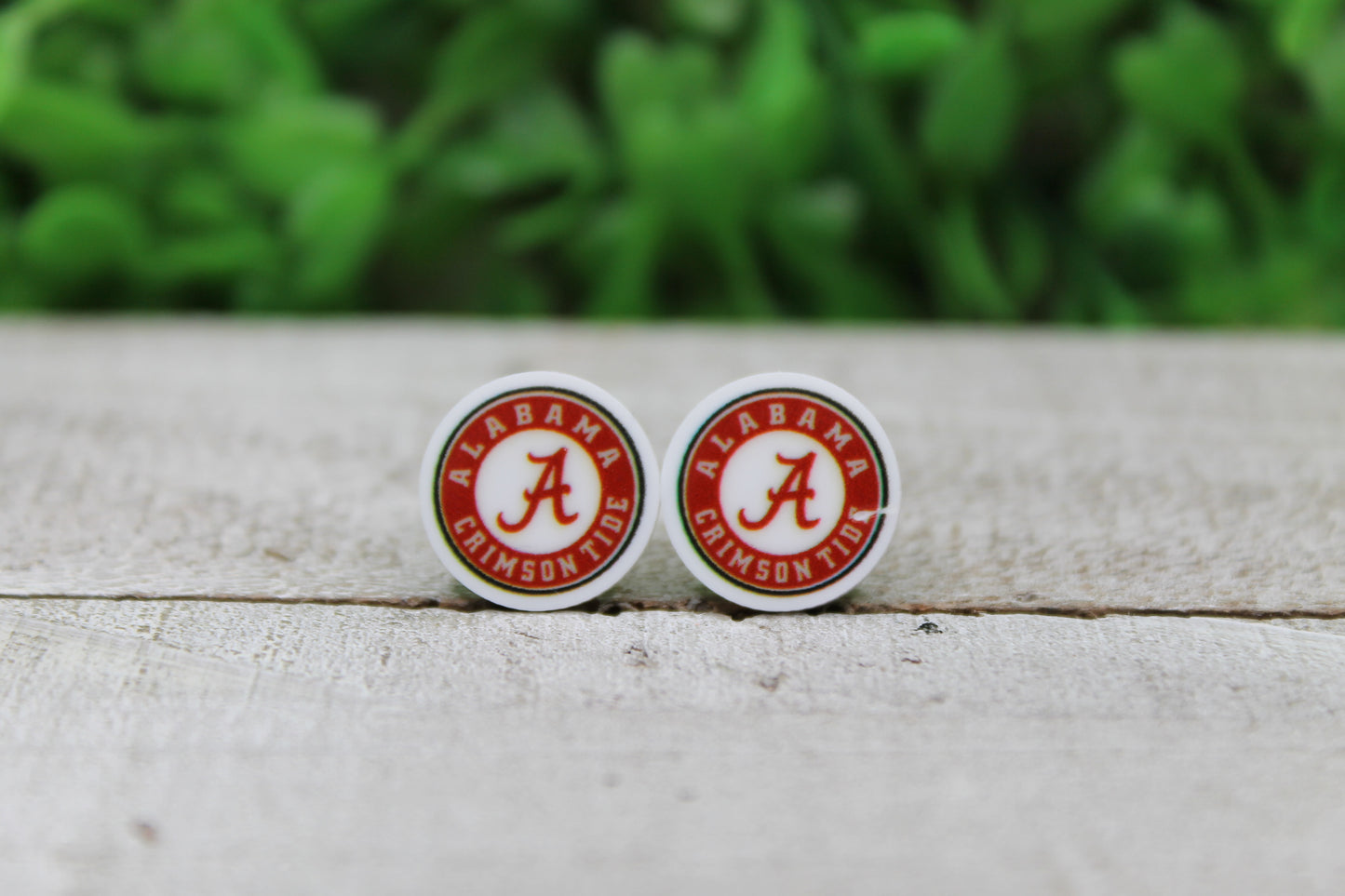 Alabama Crimson Tide Circle Stud Earrings