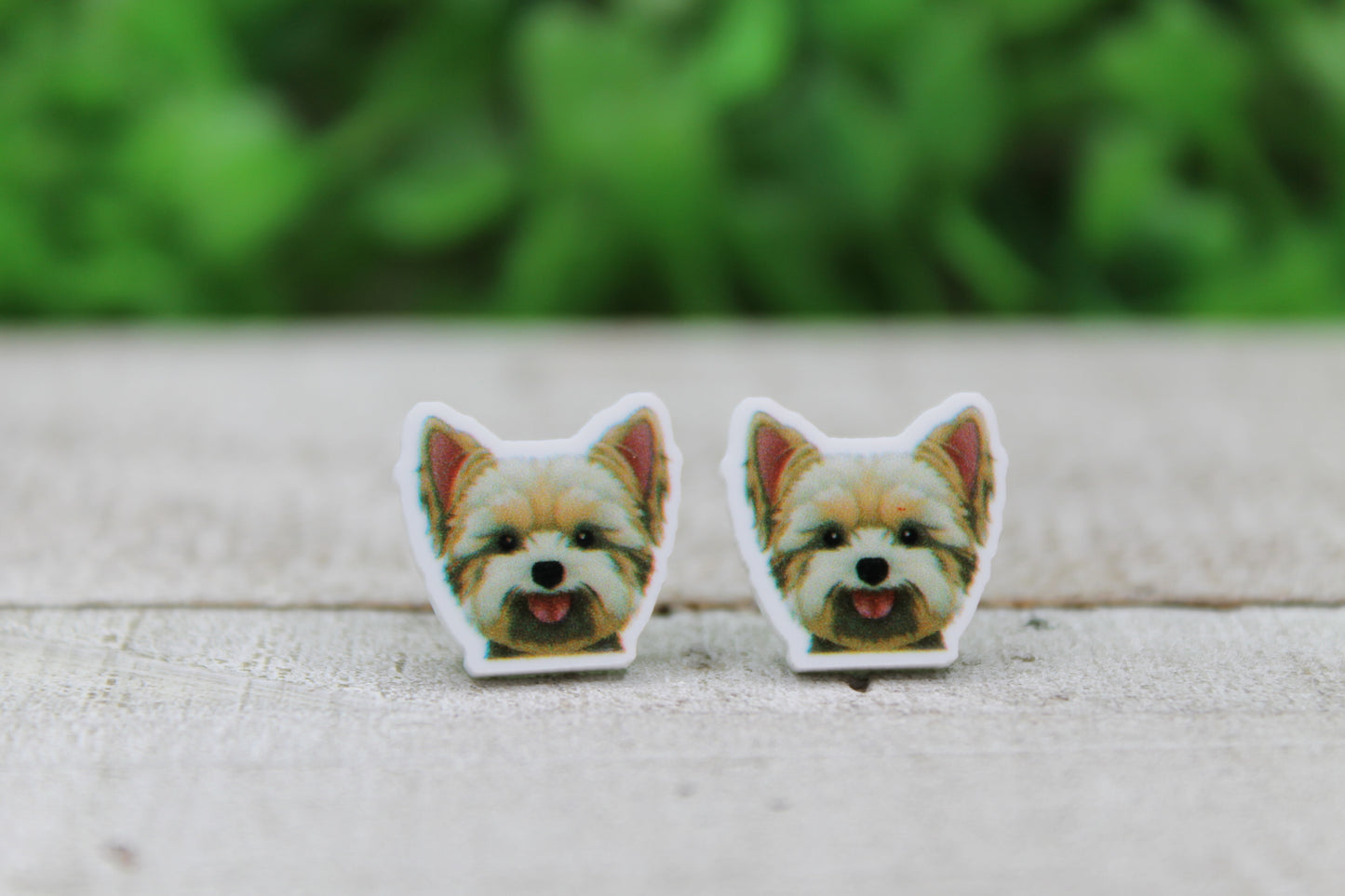 Yorkie Dog Stud Earrings