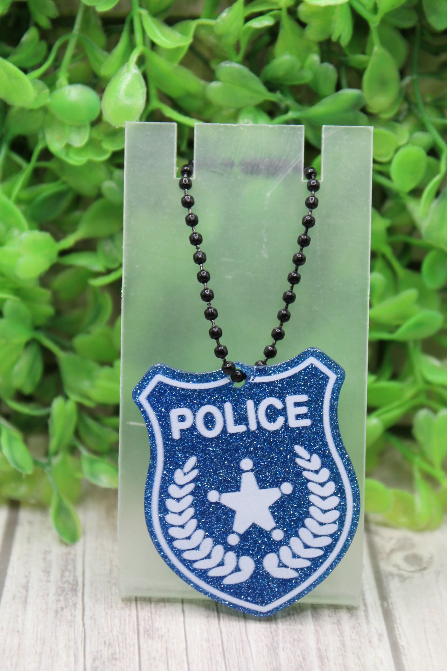 Police Badge Acrylic Keychain