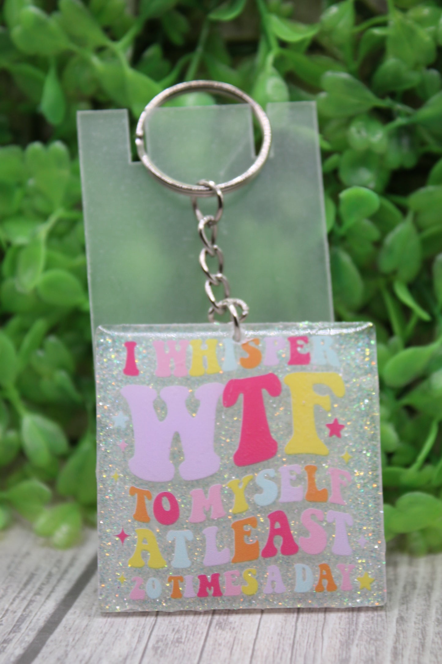 I Whisper WTF Acrylic Keychain