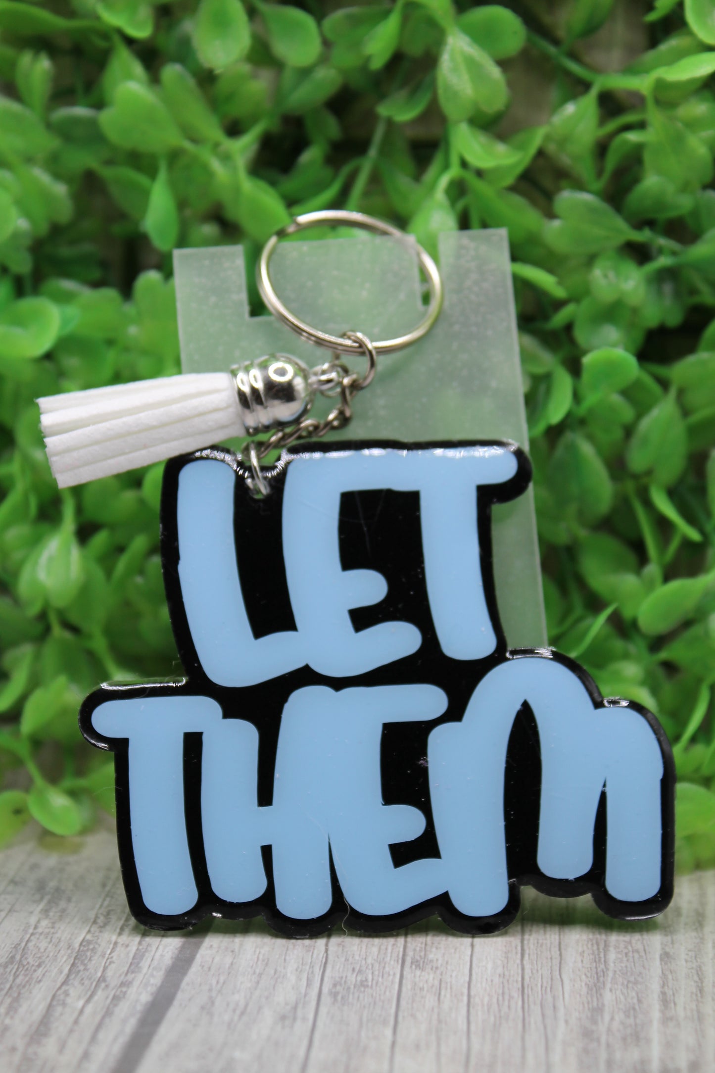Let Them Blue Keychain