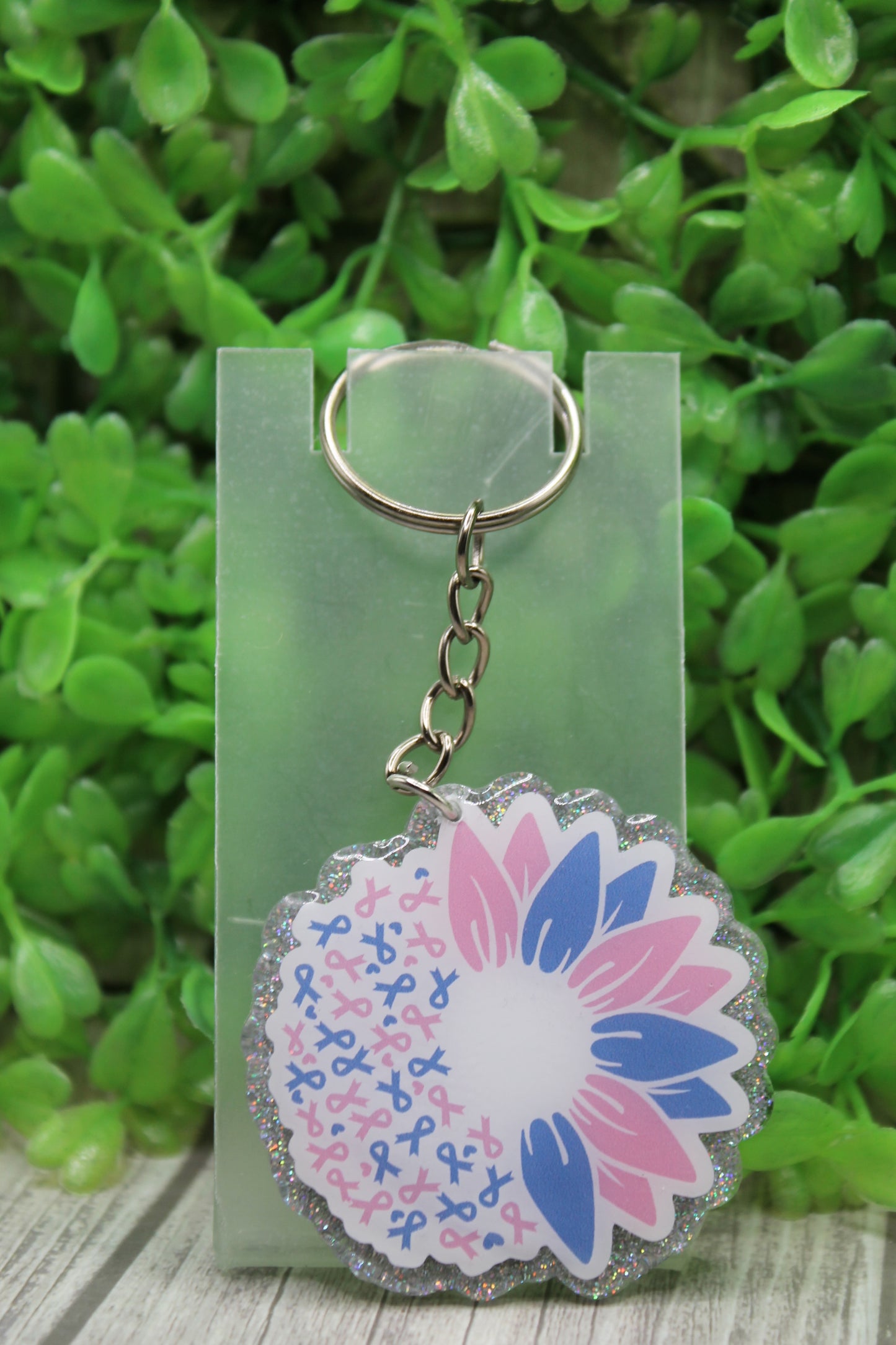 Infant Awareness Sunflower Keychain