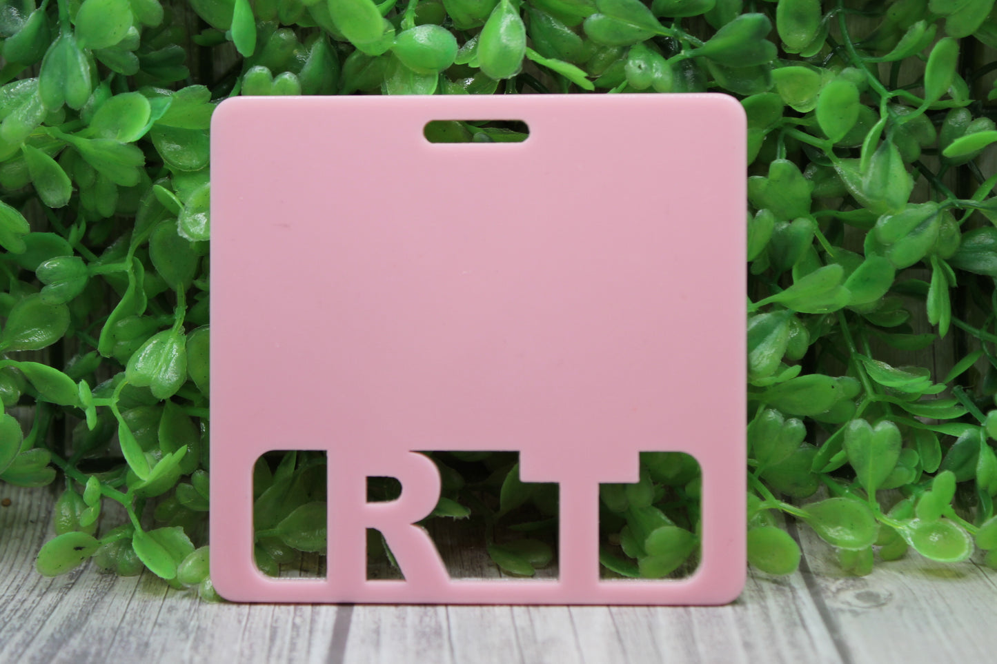 RT {Respiratory Therapy} Light Pink Badge Buddy
