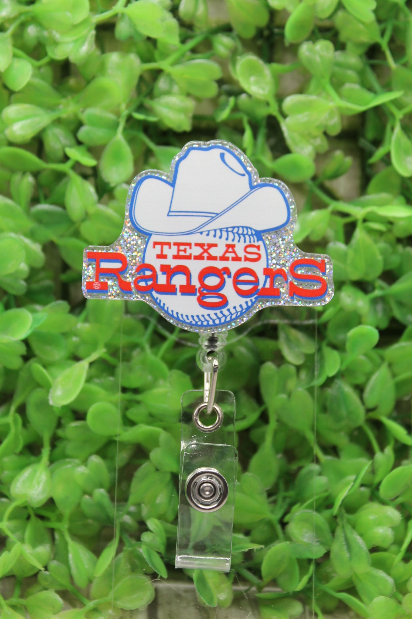 Texas Rangers Badge/ID Holder Reel