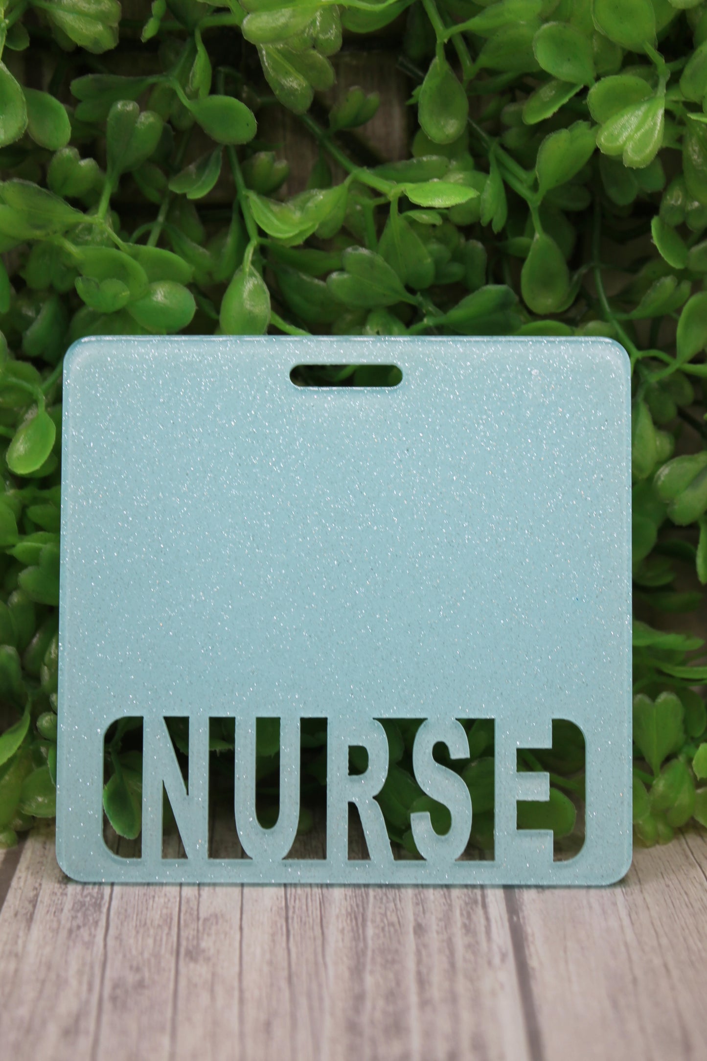 NURSE Baby Blue Glitter Badge Buddy