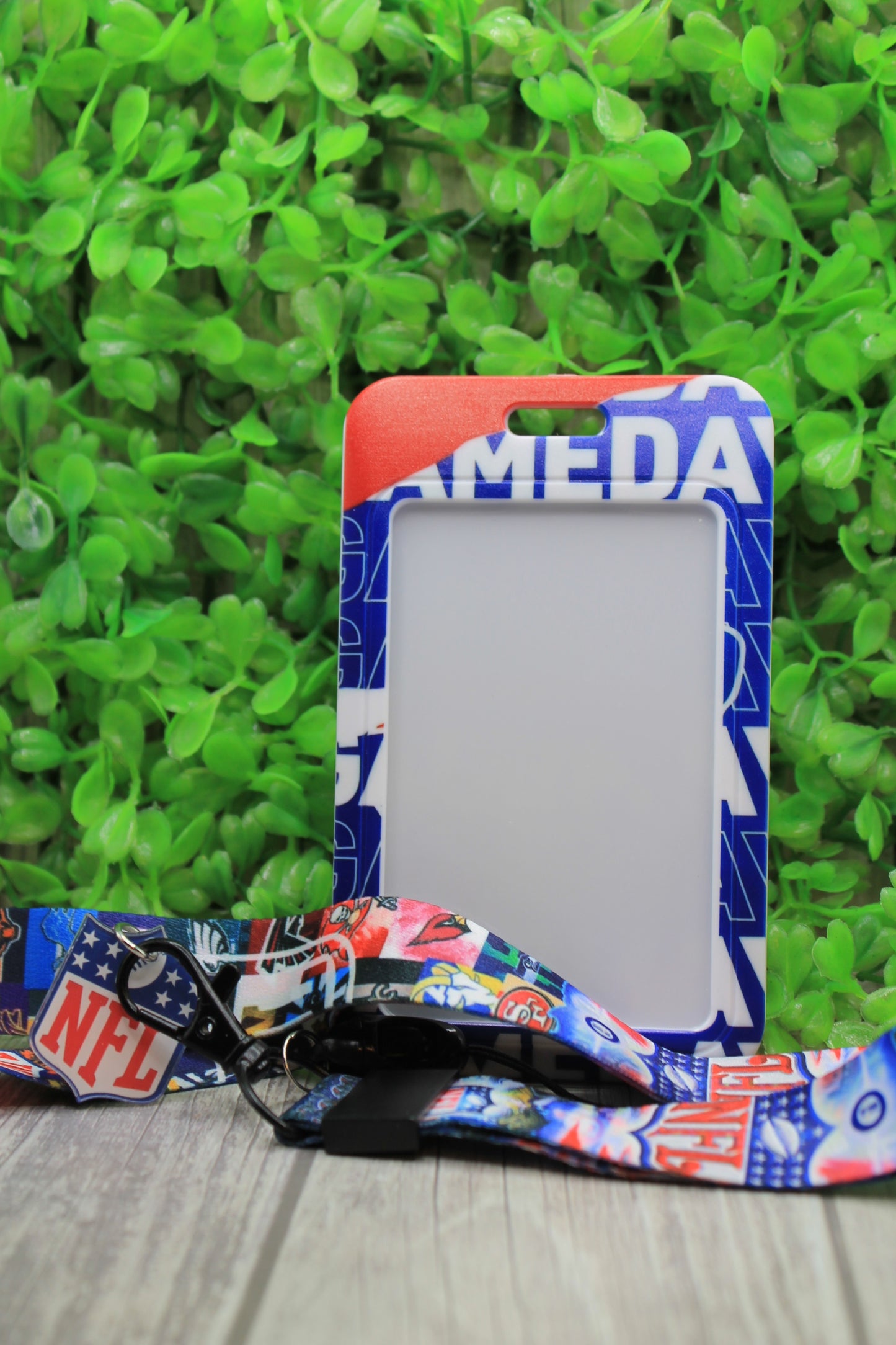 Bills Football Gameday Badge Holder & Lanyard