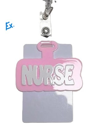 NURSE Pink Badge Accessory