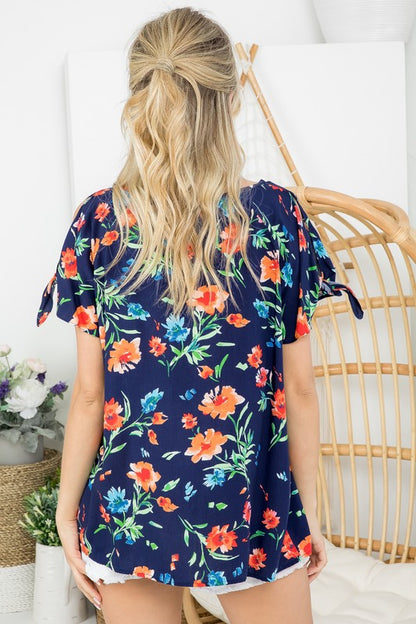 FLORAL BOXY TOP