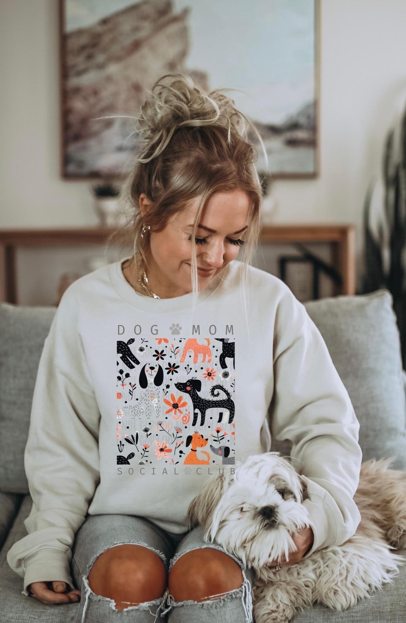 Dog Mom Social Club sweatshirt