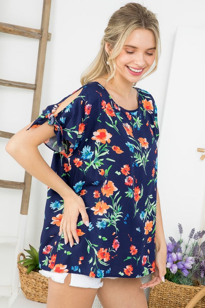 FLORAL BOXY TOP