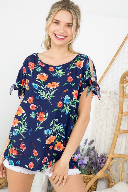 FLORAL BOXY TOP