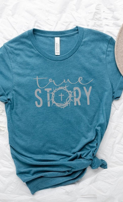 True Story Cross Easter Graphic Tee