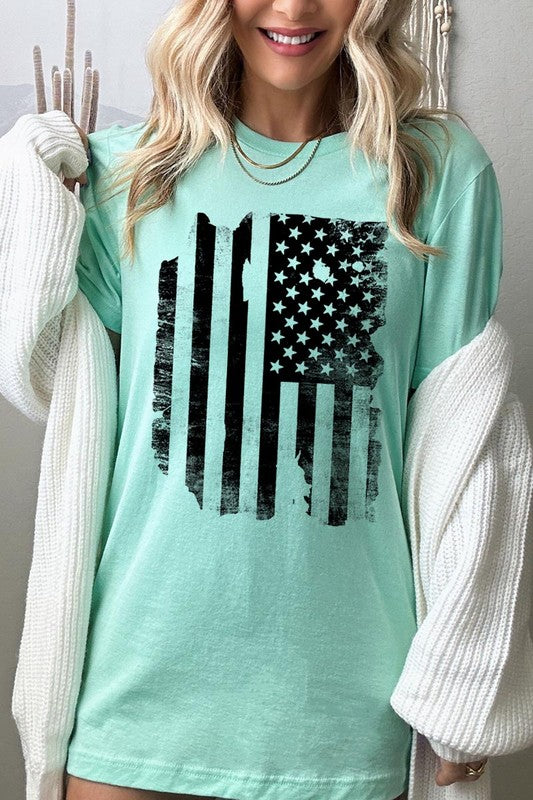 USA Flag Graphic T Shirts