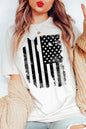 USA Flag Graphic T Shirts