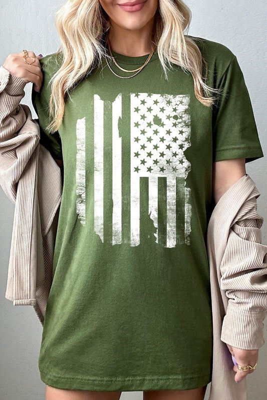 USA Flag Graphic T Shirts