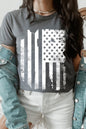 USA Flag Graphic T Shirts