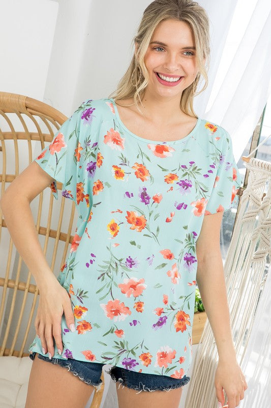 FLORAL BOXY TOP