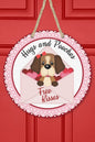 Valentines Day Love Hugs and Pooches Door Hanger