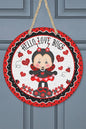 Valentines Day Love Hello Love Bugs Door Hanger