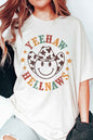 HAPPY FACE COWBOY YEEHAW HELLNAWS GRAPHIC TEE