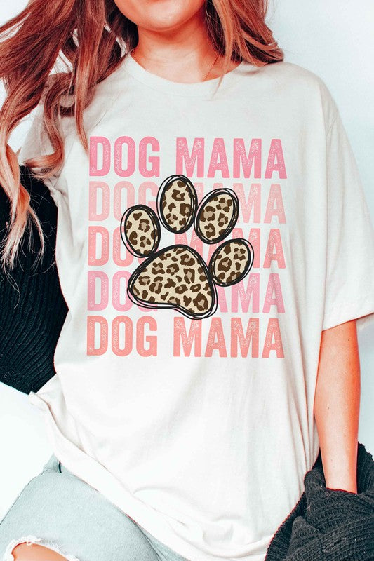 LEOPARD DOG MAMA GRAPHIC TEE