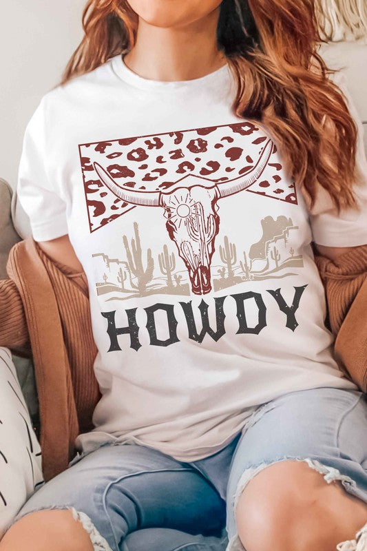 DESERT LONGHORN HOWDY GRAPHIC TEE